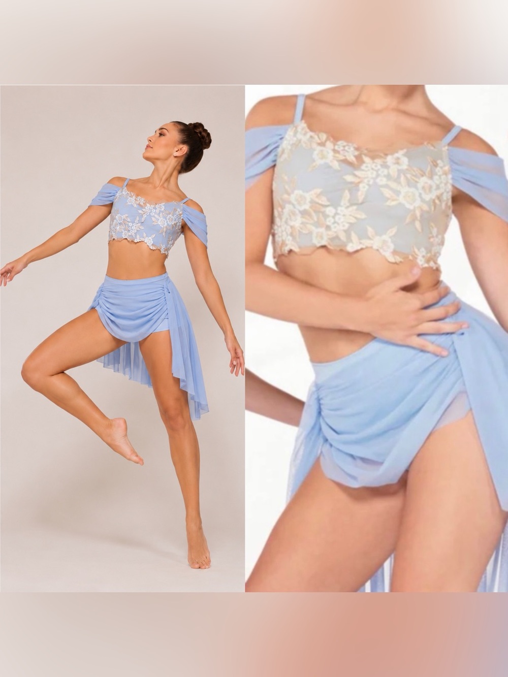 Kelle dance lyrically ballet costume blue 2 piece ENDLESS SUMMER
7878 Adult SA